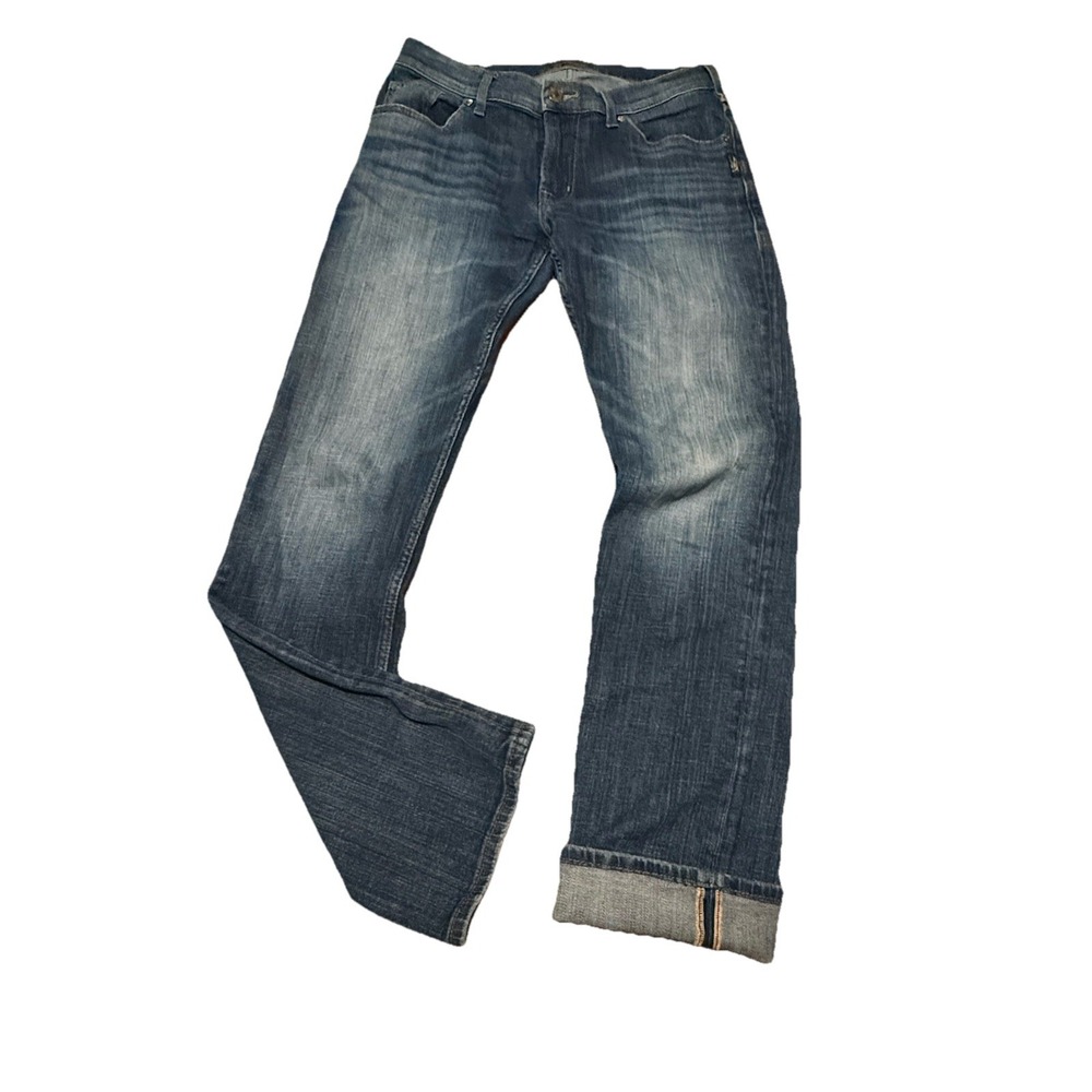 Silver Jean Co Straight‎ Leg Jeans Men's 30x32 Red Line Selvedge Allan Dark